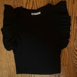 Zara top black size small